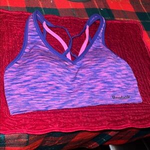 Reebok Women's Purple and Pink Sports Bra